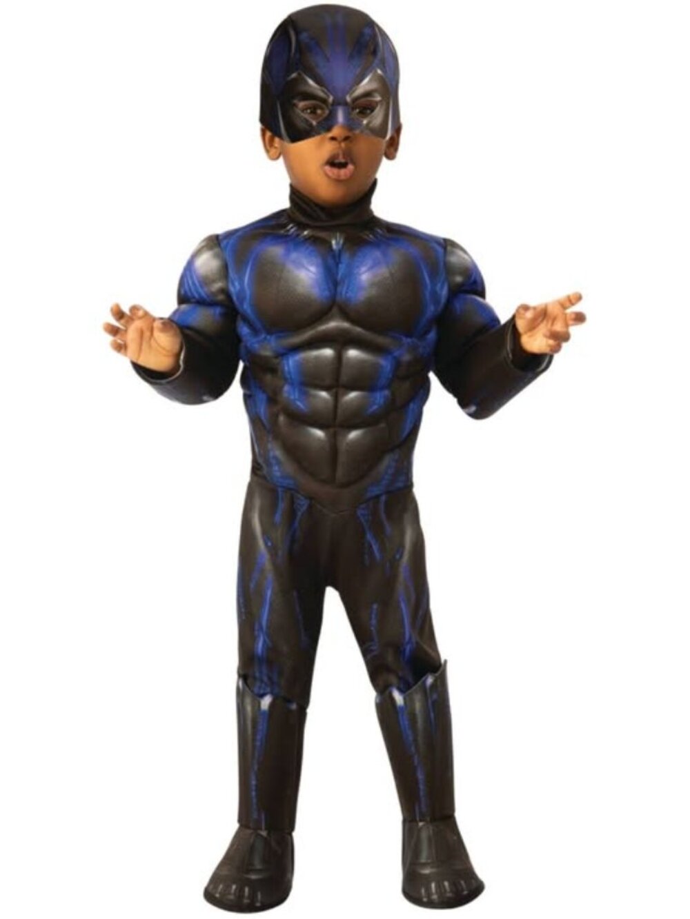 Marvel Toddler Boys Black Panther Muscle Chest Costumes Wakanda Avengers, 3t/4t.